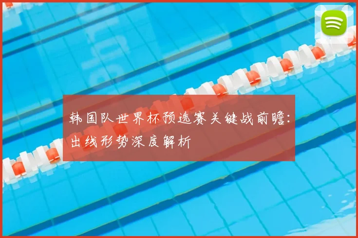 韩国队世界杯预选赛关键战前瞻：出线形势深度解析